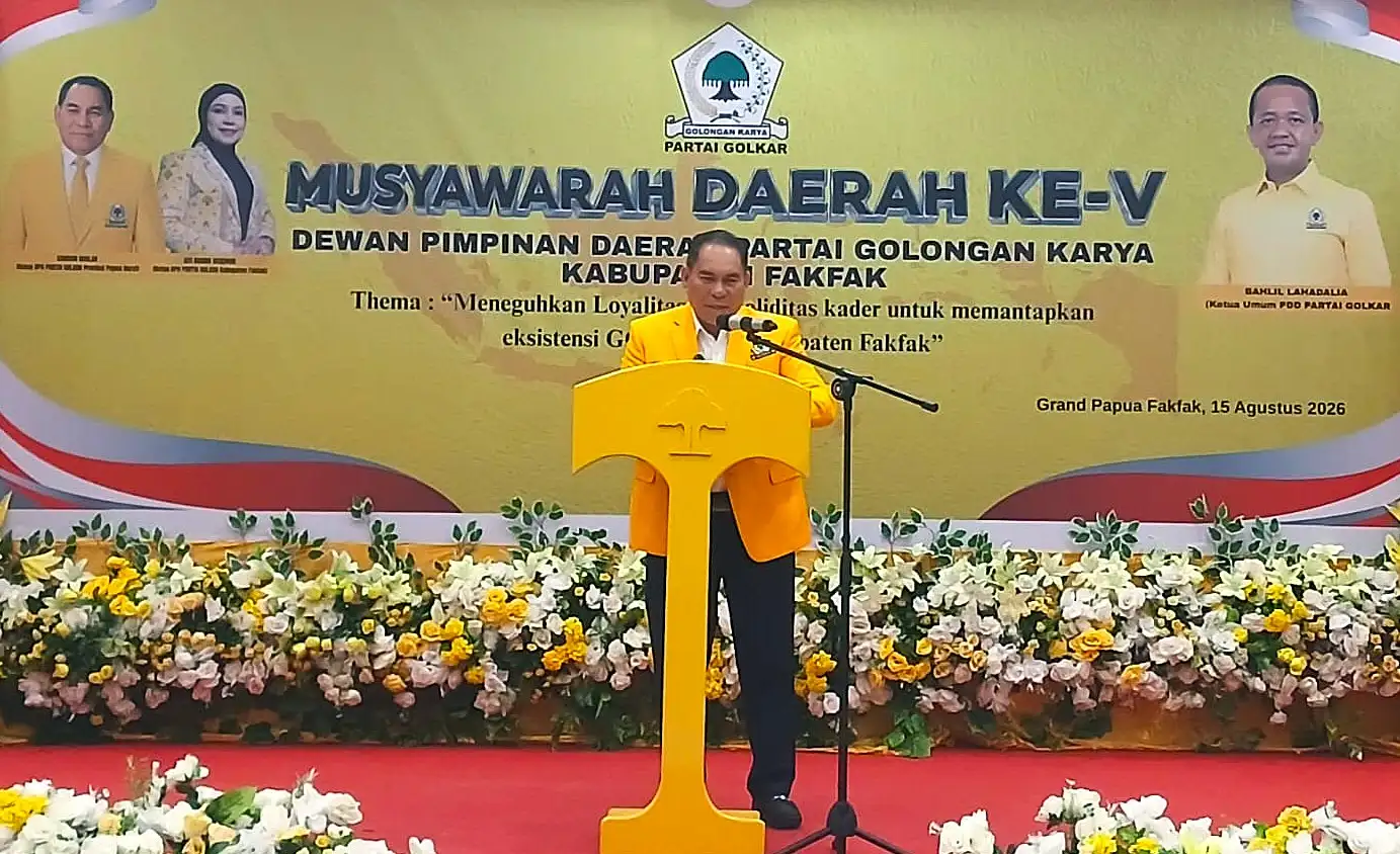 Golkar Fakfak Menatap 2029: Samaun Dahlan Minta Kader Bangun Partai dari Distrik, Bukan Sekadar dari Panggung Politik